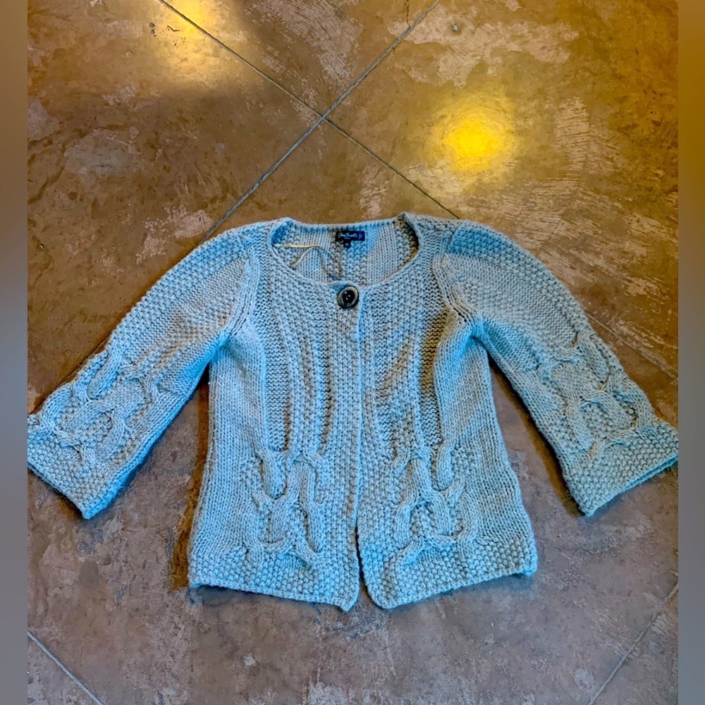 Italian Alpaca/Wool Blend Knit Cardigan